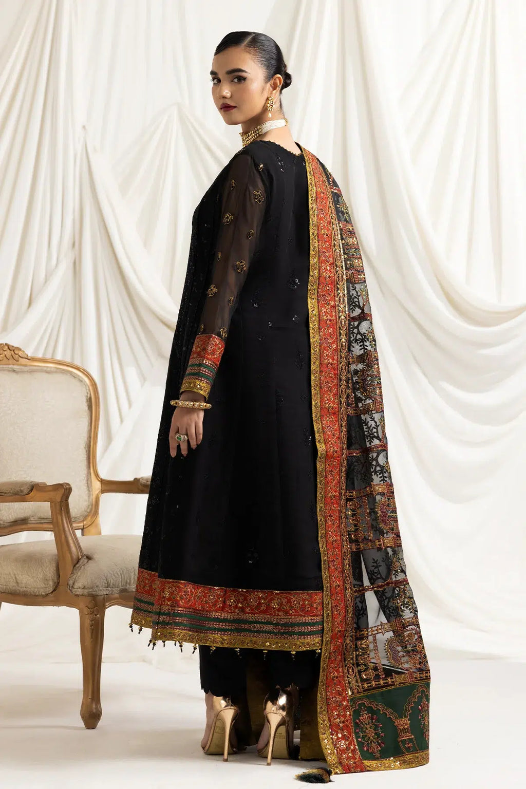 Alizeh | Formals Collection | Mehlika B (Black) - House Of Anaya