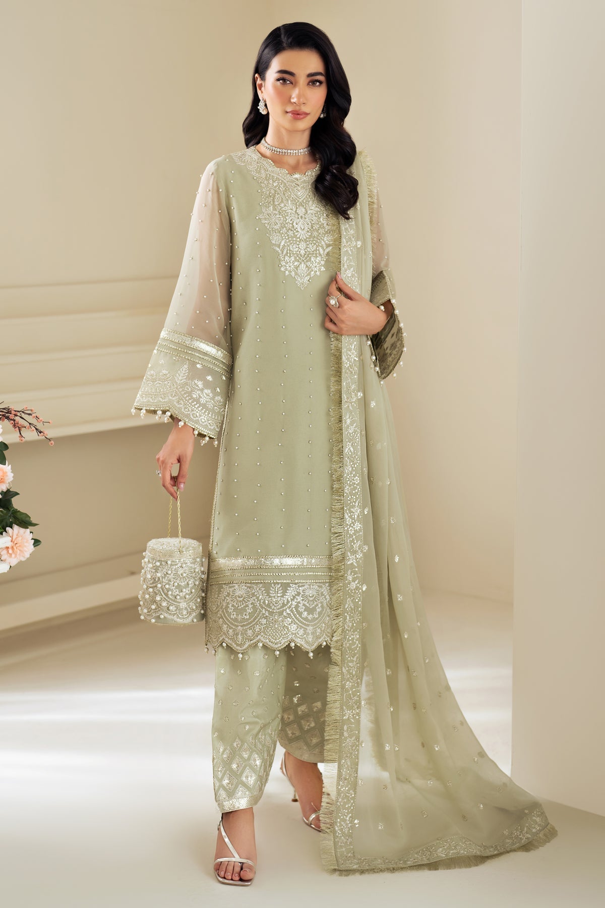 Alizeh | Selene Luxury Chiffon Collection 25 | AF-PS-8008-Neo - Riwayat-e-Khas