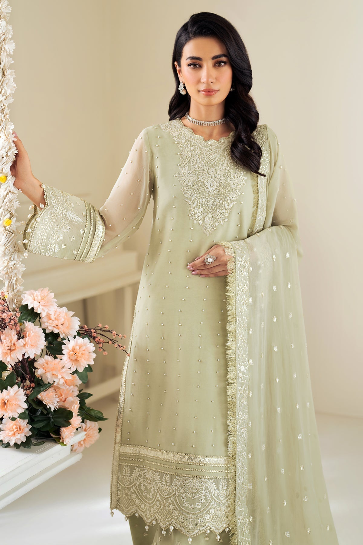 Alizeh | Selene Luxury Chiffon Collection 25 | AF-PS-8008-Neo - Riwayat-e-Khas