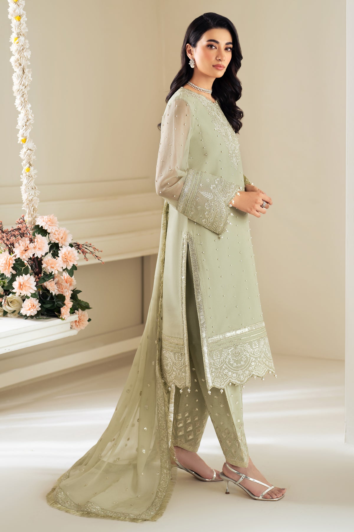 Alizeh | Selene Luxury Chiffon Collection 25 | AF-PS-8008-Neo - Riwayat-e-Khas