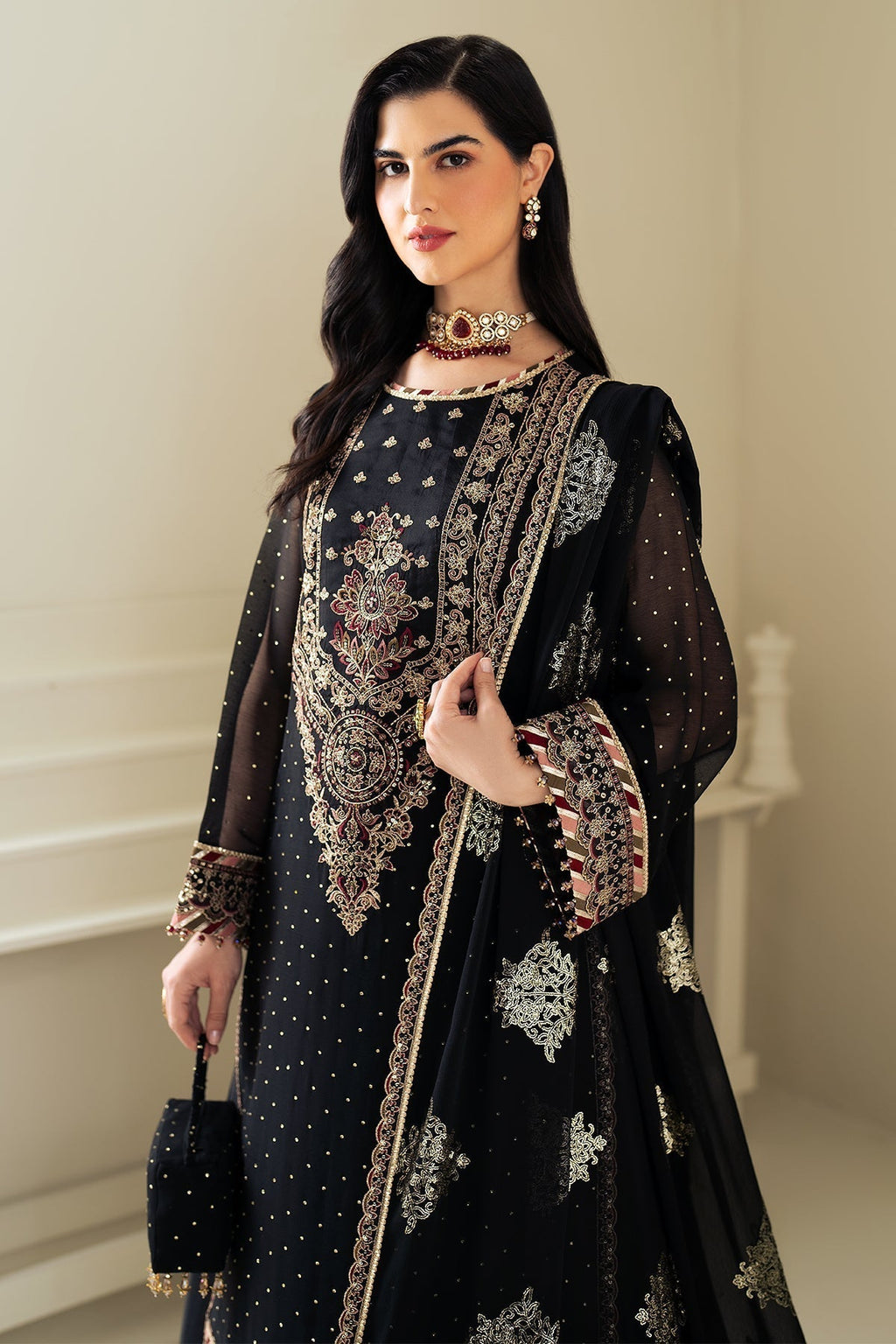 Alizeh | Selene Luxury Chiffon Collection 25 | AF-PS-8005-Alba - Riwayat-e-Khas