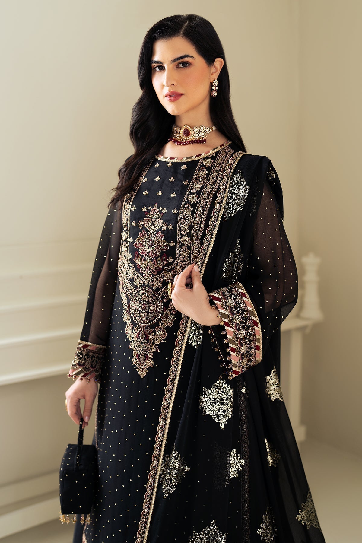 Alizeh | Selene Luxury Chiffon Collection 25 | AF-PS-8005-Alba - Riwayat-e-Khas