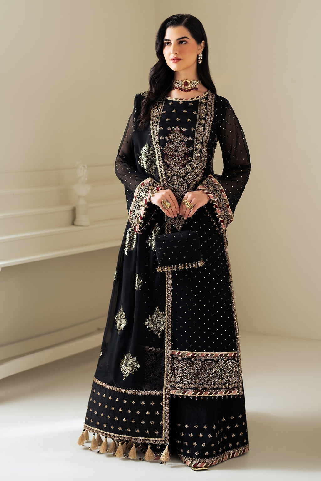 Alizeh | Selene Luxury Chiffon Collection 25 | AF-PS-8005-Alba - Riwayat-e-Khas