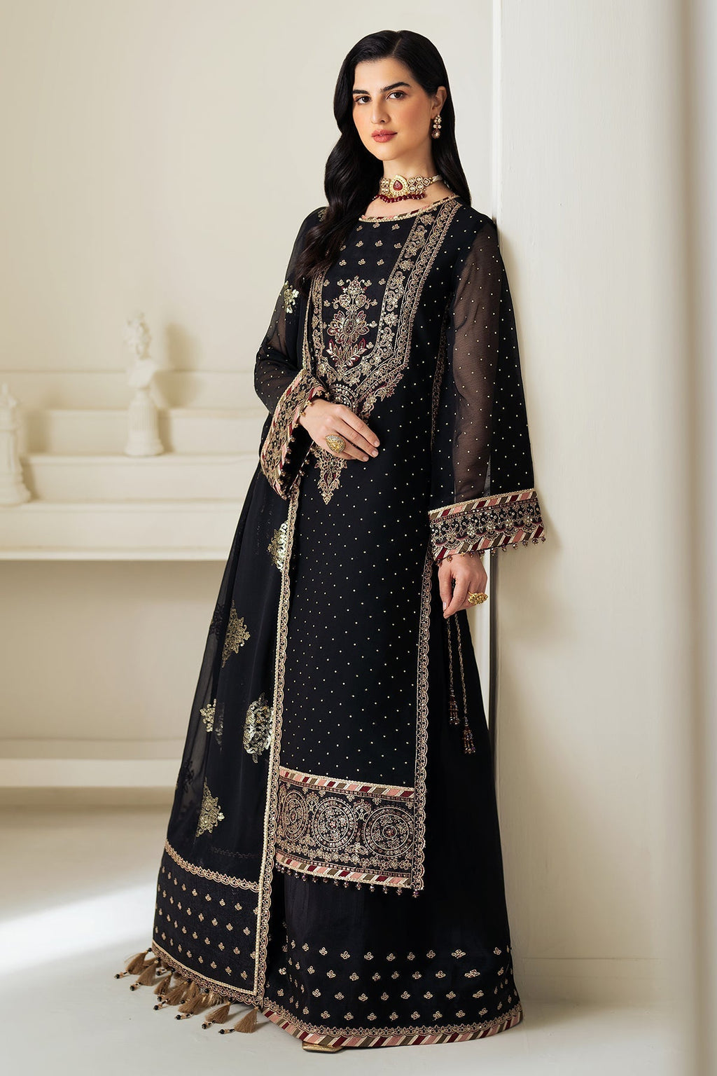 Alizeh | Selene Luxury Chiffon Collection 25 | AF-PS-8005-Alba - Riwayat-e-Khas