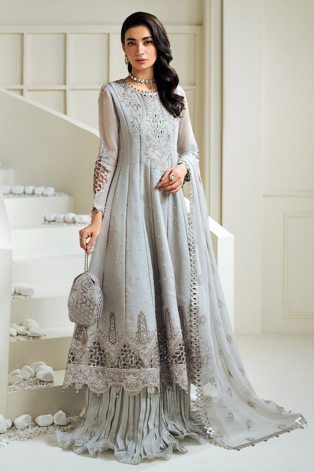 Alizeh | Selene Luxury Chiffon Collection 25 | AF-PS-8002-Luna - Riwayat-e-Khas