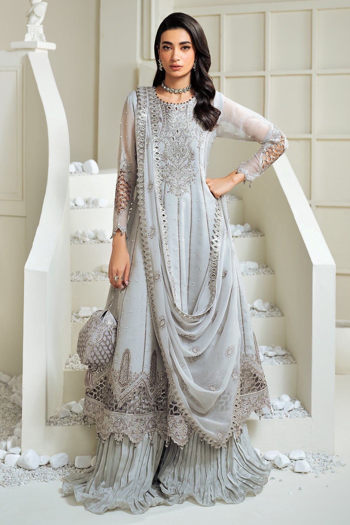 Alizeh | Selene Luxury Chiffon Collection 25 | AF-PS-8002-Luna - Riwayat-e-Khas