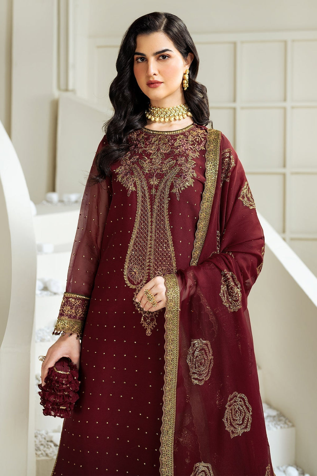 Alizeh | Selene Luxury Chiffon Collection 25 | AF-PS-8007-Gina - House Of Anaya