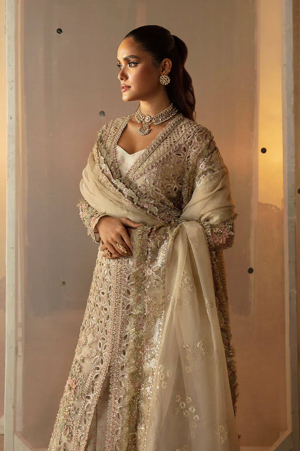 Hayat by Afrozeh Embroidered Organza 3Pc Suit AFH-24-05 ANIQA