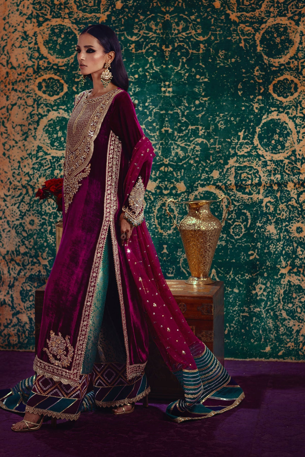 Annus Abrar | Mirha Winter Velour | Ezra