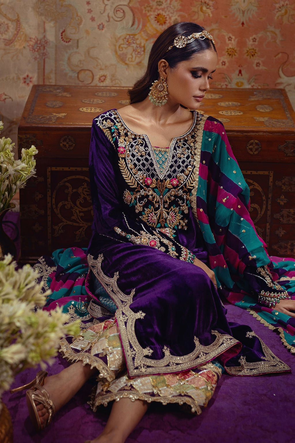 Annus Abrar | Mirha Winter Velour | Dalia