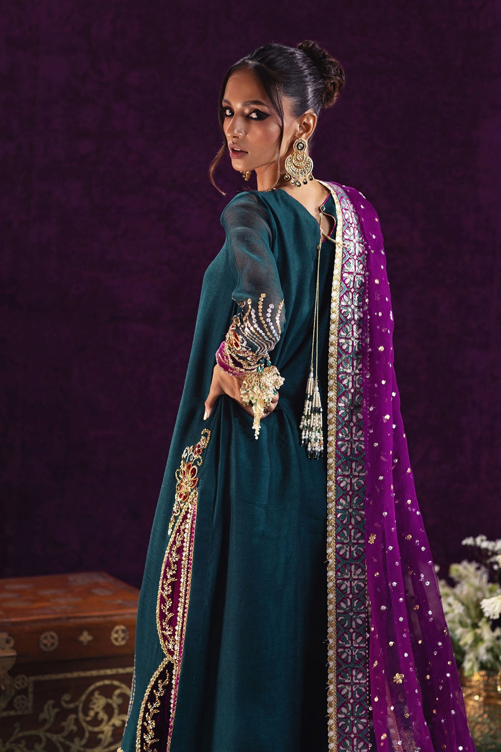 Annus Abrar | Mirha Winter Velour | Lila