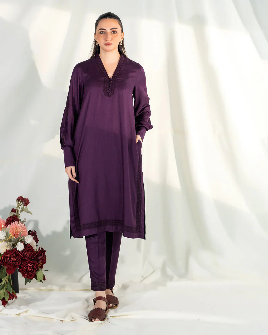 Zevk | Winter Flavour Kaftan | PLUM