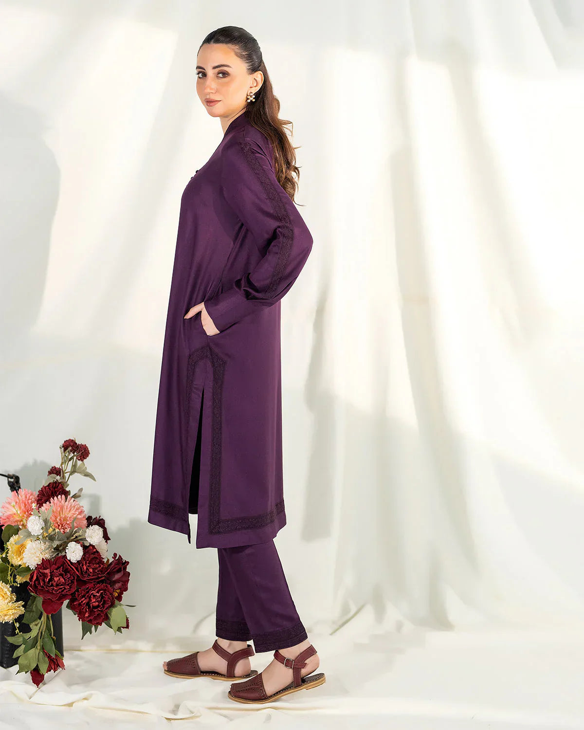 Zevk | Winter Flavour Kaftan | PLUM