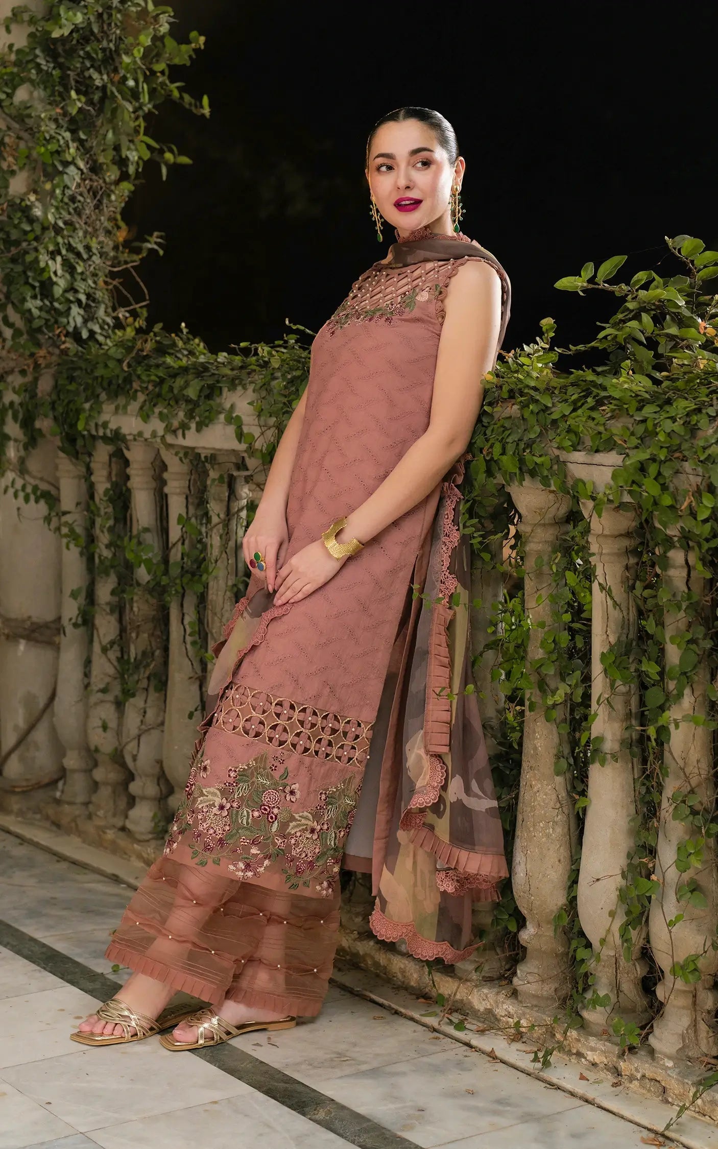 Asifa and Nabeel | Gulkari Summer 25 | Saffron Day (GKL-04) - Riwayat-e-Khas