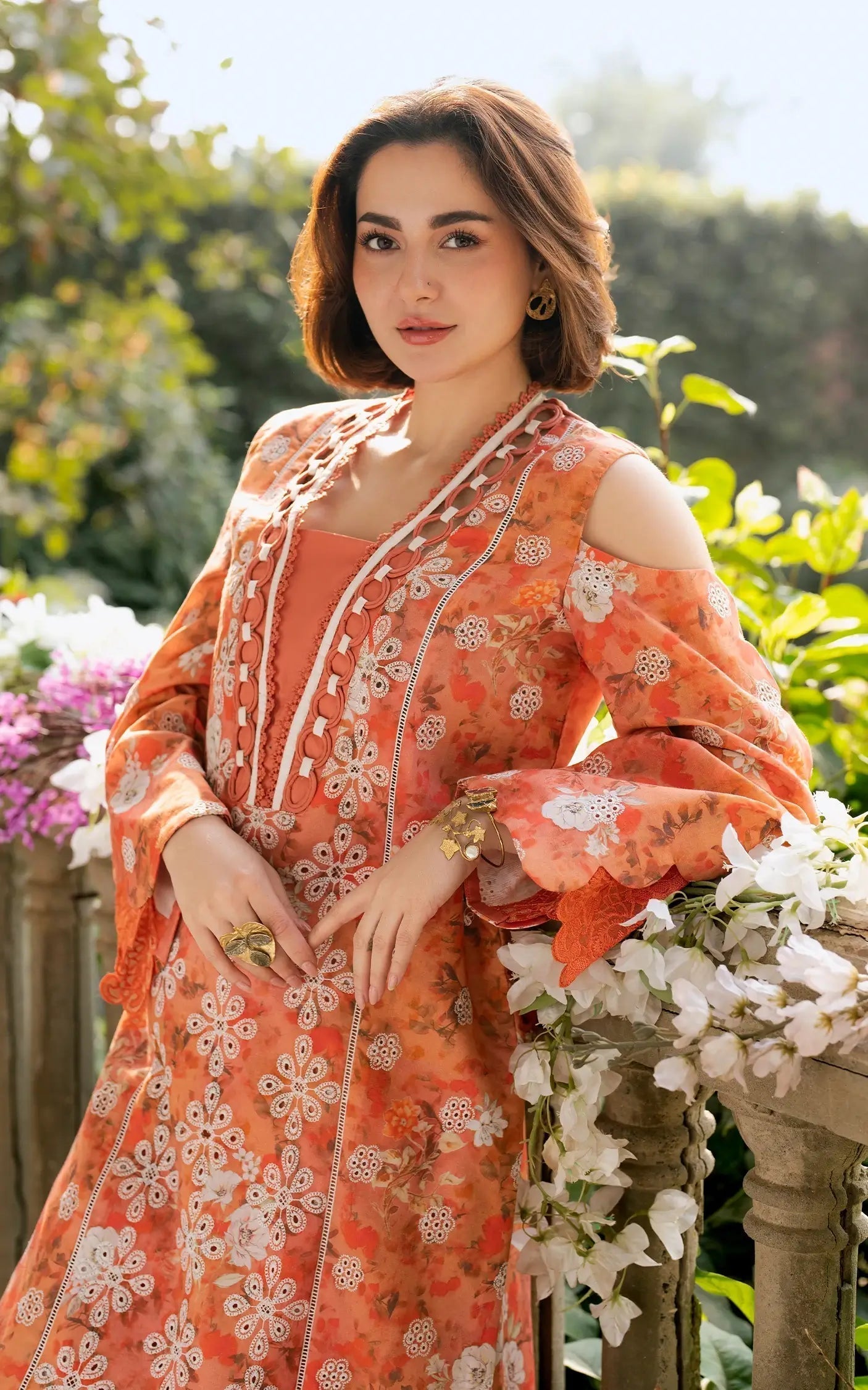 Asifa and Nabeel | Gulkari Summer 25 | Citrus Glow (GKL-08) - Riwayat-e-Khas