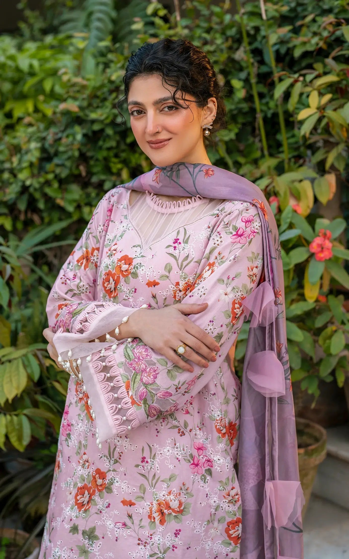 Asifa and Nabeel | Gulkari Summer 25 | Blossom Zephyr (GKL-09) - Riwayat-e-Khas