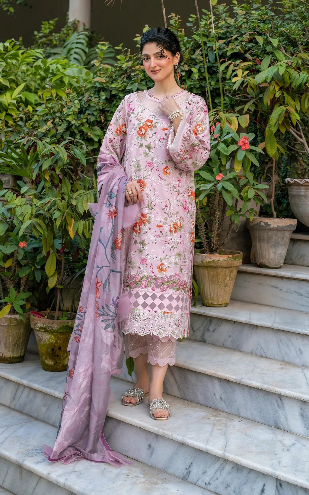 Asifa and Nabeel | Gulkari Summer 25 | Blossom Zephyr (GKL-09) - Riwayat-e-Khas