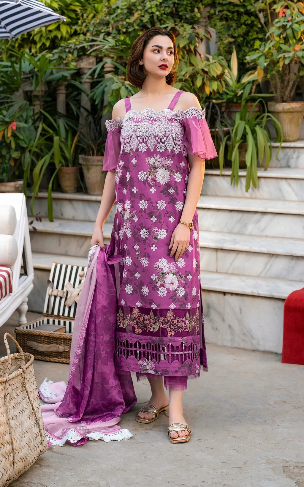 Asifa and Nabeel | Gulkari Summer 25 | Aura (GKL-12) - Riwayat-e-Khas