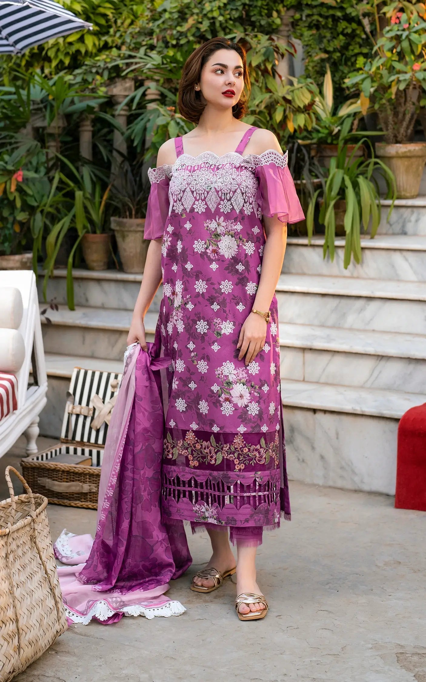Asifa and Nabeel | Gulkari Summer 25 | Aura (GKL-12) - Riwayat-e-Khas