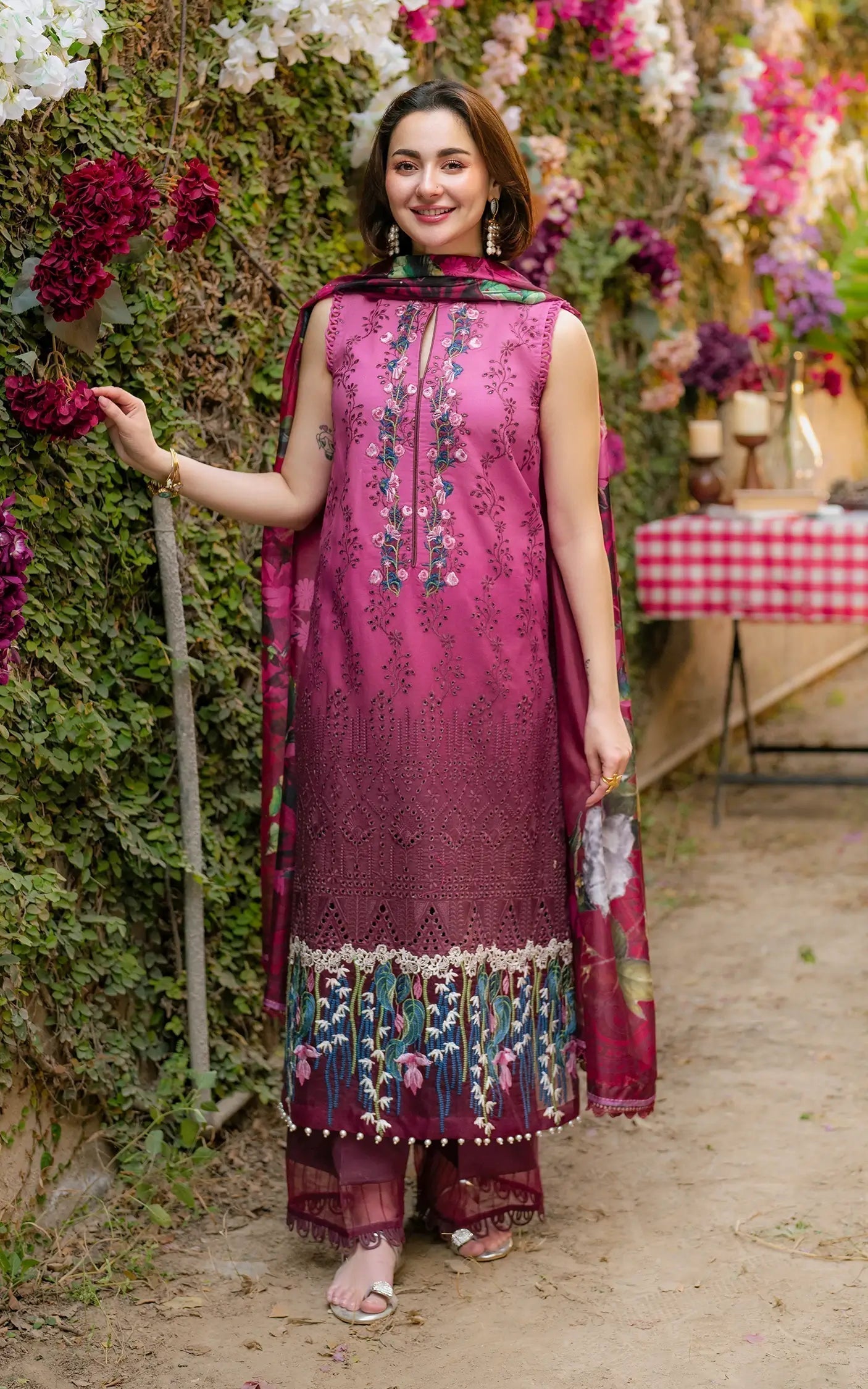 Asifa and Nabeel | Gulkari Summer 25 | Sunkissed Garden (GKL-13) - Riwayat-e-Khas