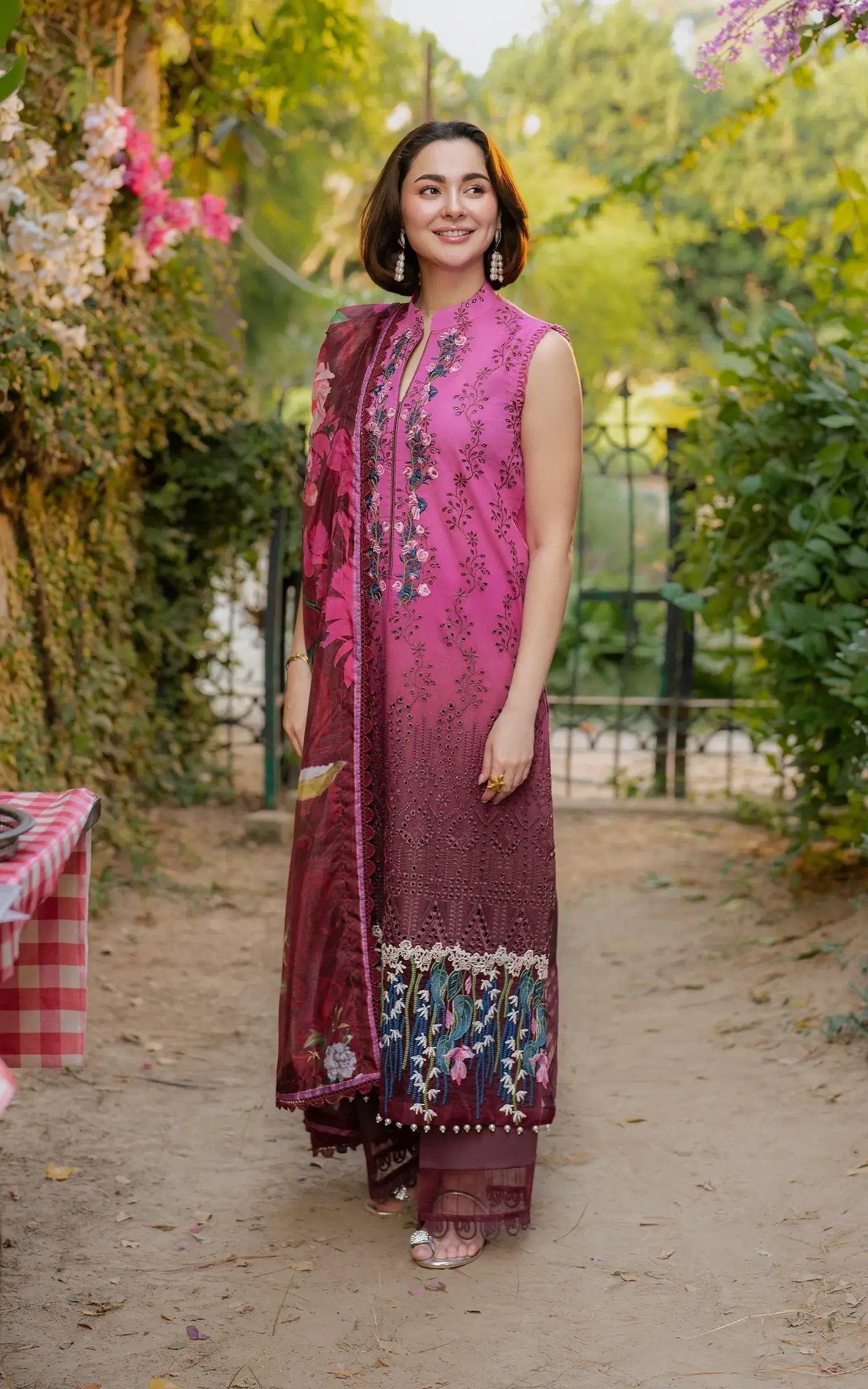 Asifa and Nabeel | Gulkari Summer 25 | Sunkissed Garden (GKL-13) - Riwayat-e-Khas