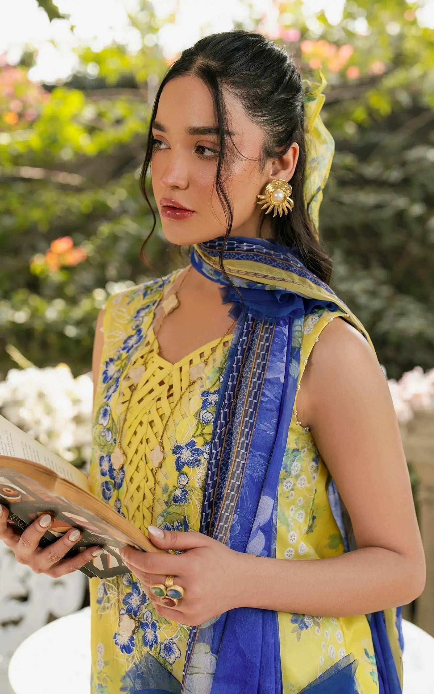 Asifa and Nabeel | Gulkari Summer 25 | Sunlit Breeze (GKL-15) - Riwayat-e-Khas