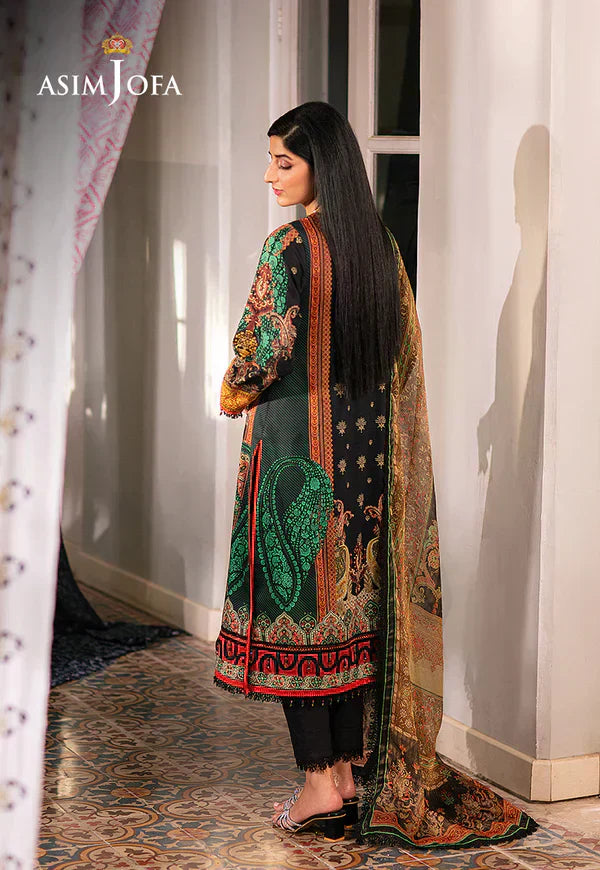 Asim Jofa | Aira Summer Prints | AJAR-18 - House Of Anaya