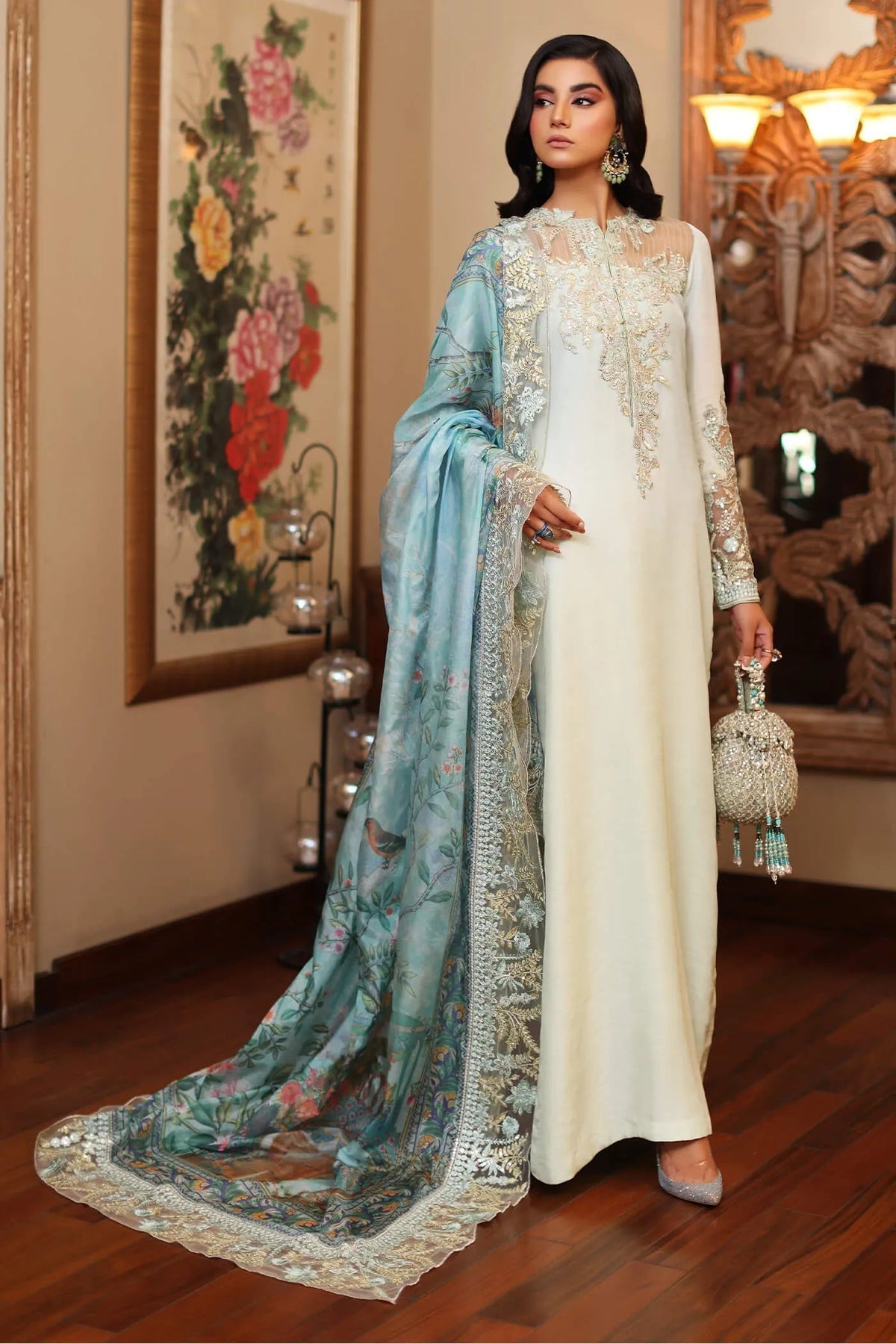 Musferah Saad | Enchante Formals | Azure - Riwayat e Khas