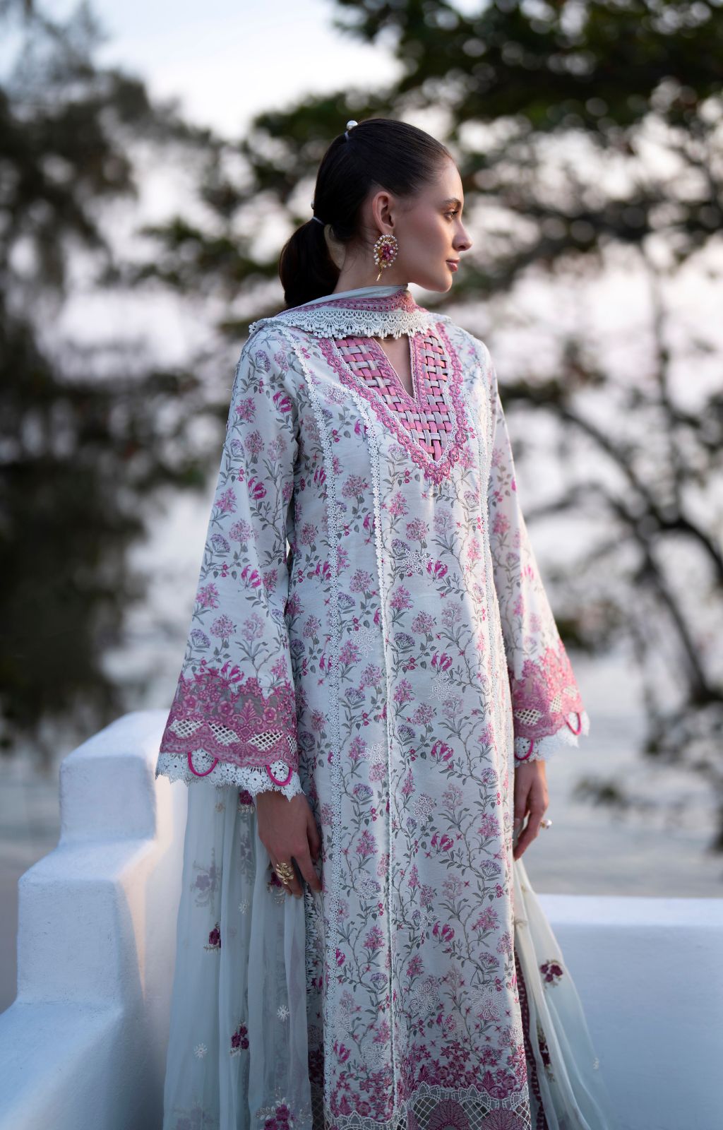AJR Couture | Printakari Lawn 25 | Blush