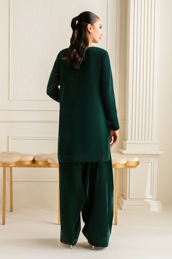 Baroque | Luxury Pret 24 | VELVET SUIT PR-1011 - House Of Anaya