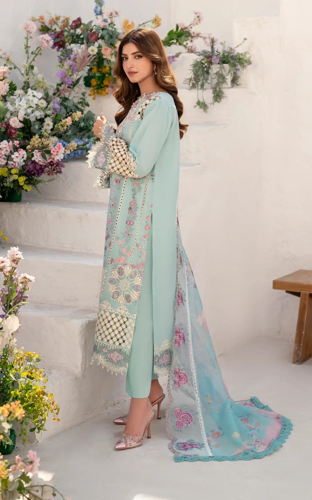 Asifa and Nabeel | Azalia Summer 25 | Bells of Ireland (AZL25-10) - House Of Anaya