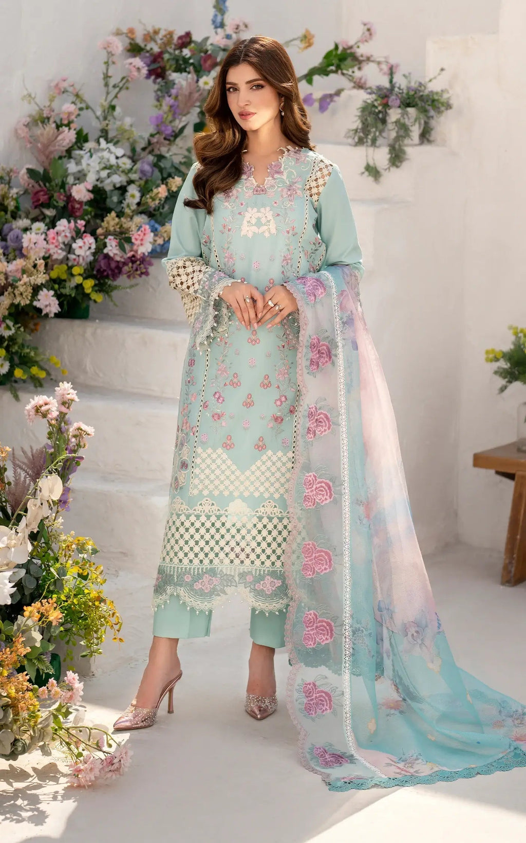 Asifa and Nabeel | Azalia Summer 25 | Bells of Ireland (AZL25-10) - House Of Anaya
