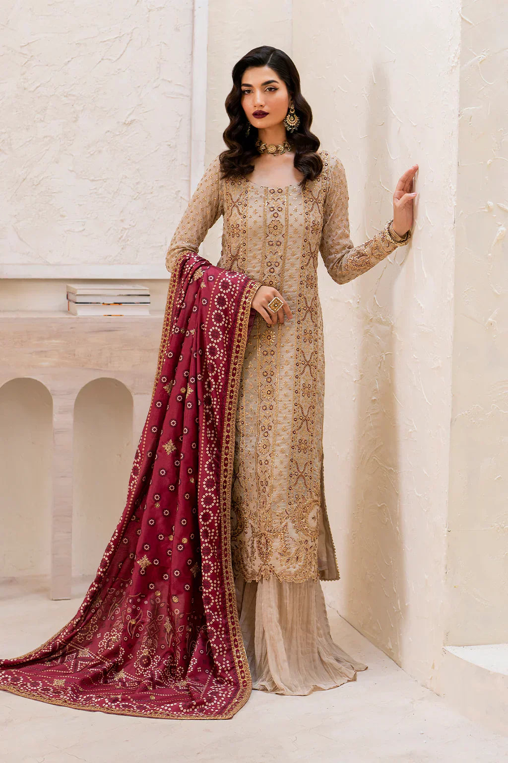 IZNIK Chinon Vol-02 Embroidered Chiffon 3Pc Suit CC-44