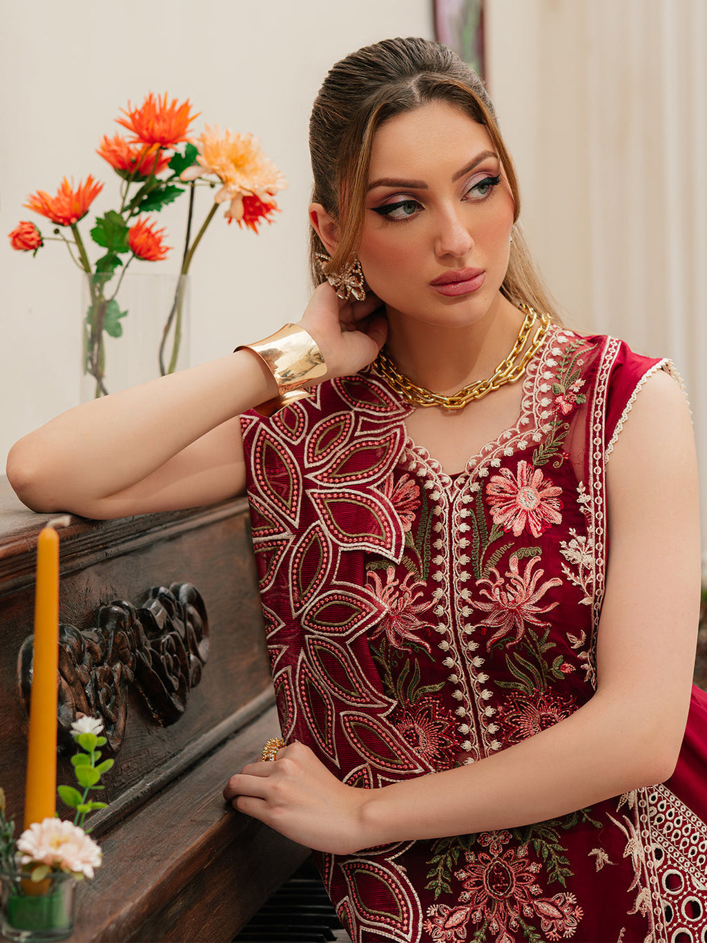 Mahnur | Allenura Luxury Lawn 24 | CELESTIAL - Riwayat-e-Khas