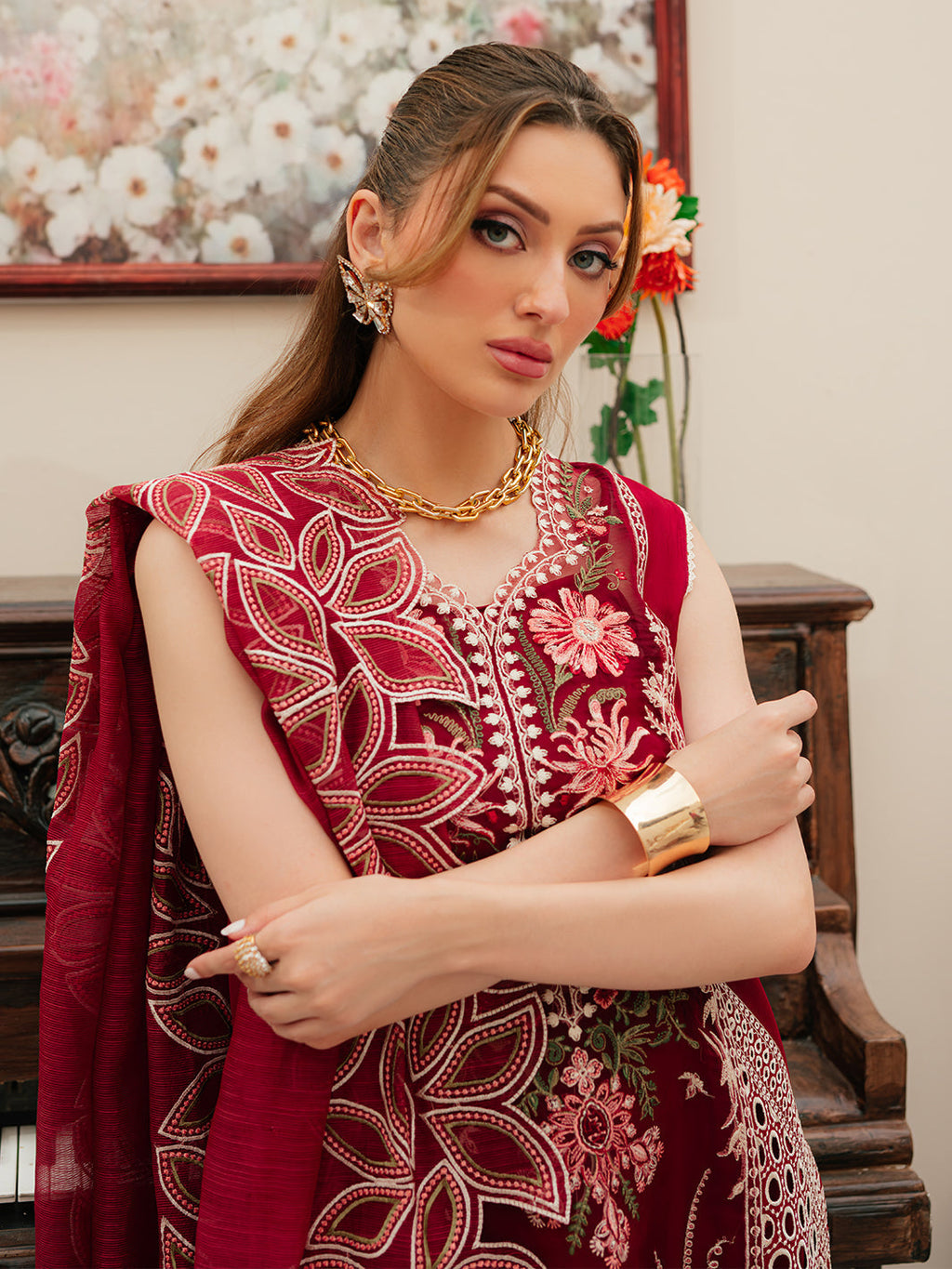 Mahnur | Allenura Luxury Lawn 24 | CELESTIAL - Riwayat-e-Khas