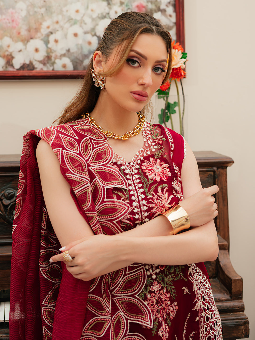 Mahnur | Allenura Luxury Lawn 24 | CELESTIAL - Riwayat-e-Khas