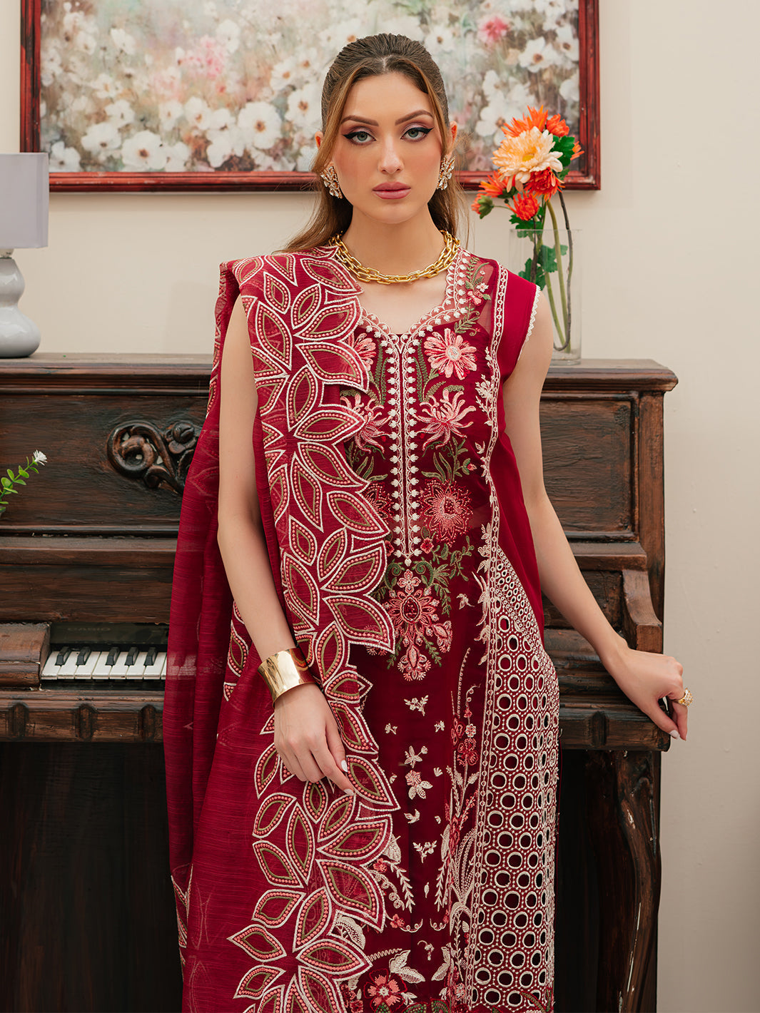 Mahnur | Allenura Luxury Lawn 24 | CELESTIAL - Riwayat-e-Khas