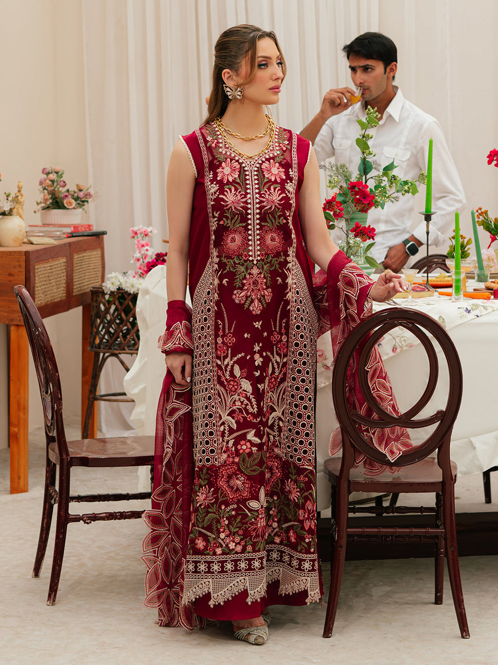 Mahnur | Allenura Luxury Lawn 24 | CELESTIAL - Riwayat-e-Khas