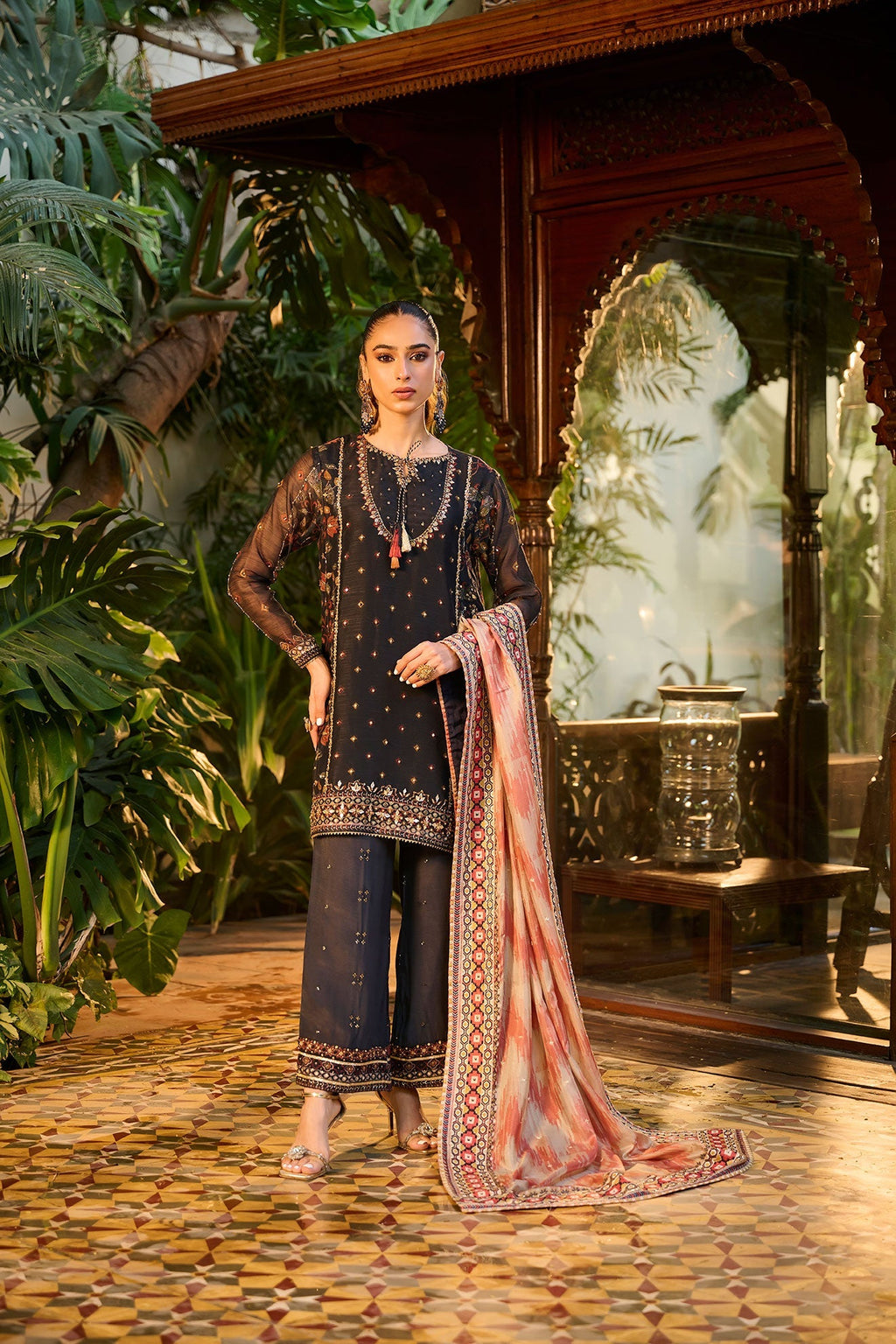 Dhanak | DHANAK COUTURE | HF-3005 NAVY BLUE 3Pcs