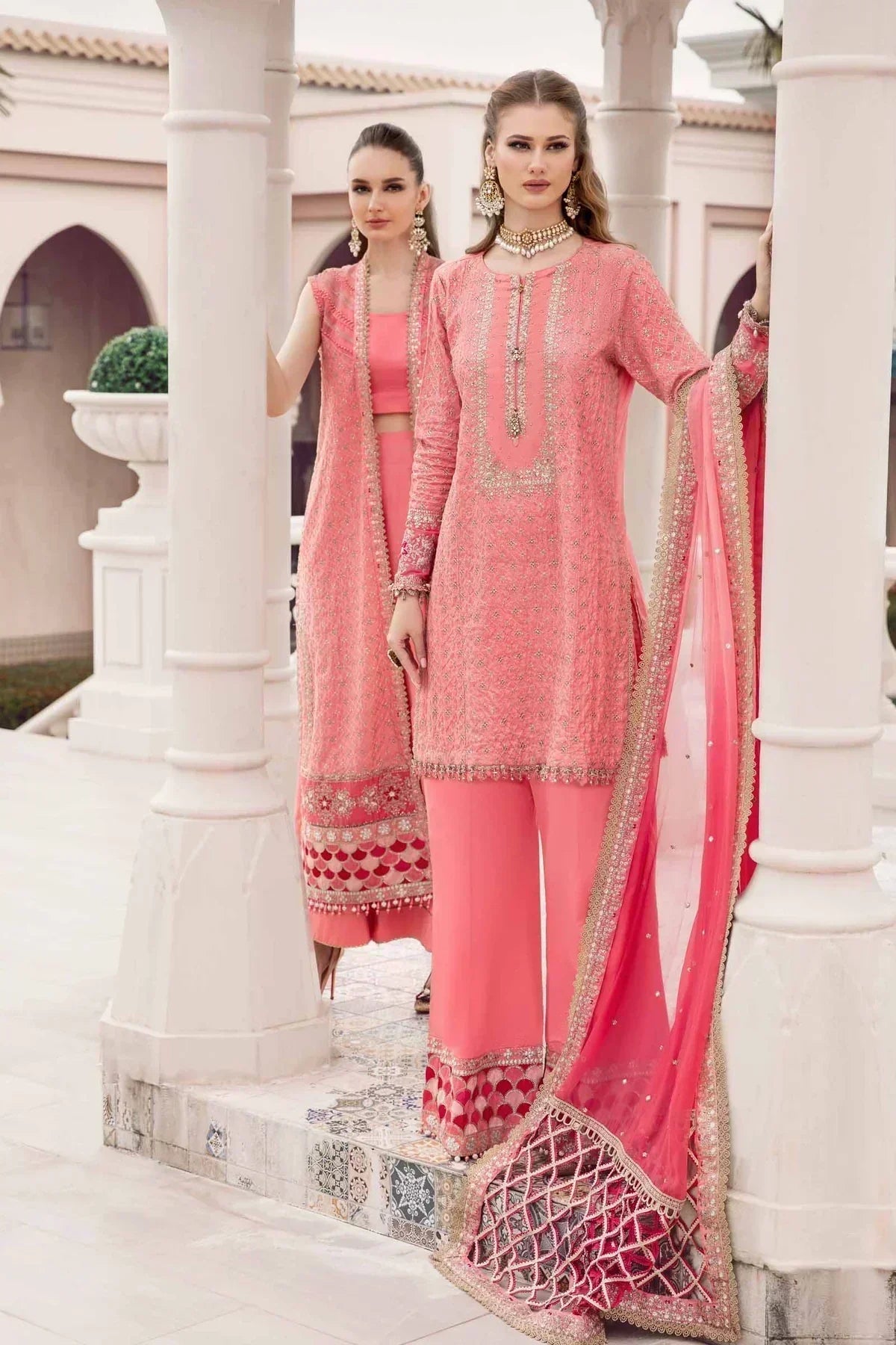 Maria B | Sateen Formals 23 | Candy Pink CST-701 - House Of Anaya