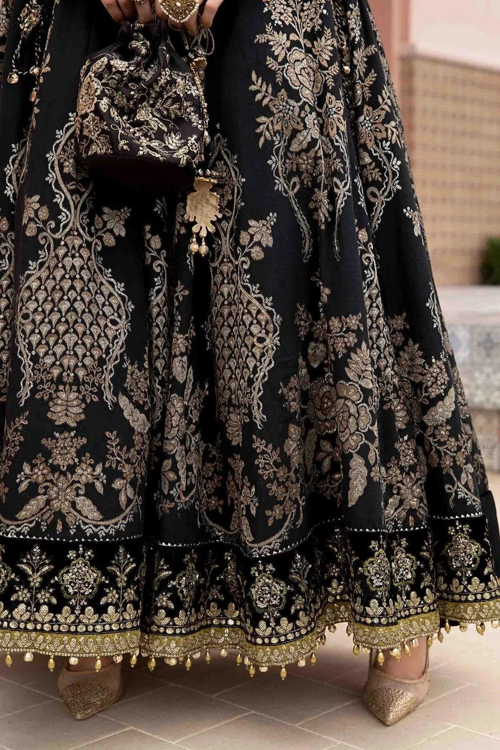 Maria B | Sateen Formals 23 | Black CST-703 - House Of Anaya