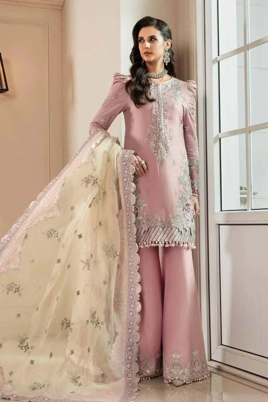Maria B | Sateen Formals 23 | Mauve CST-706 - House Of Anaya