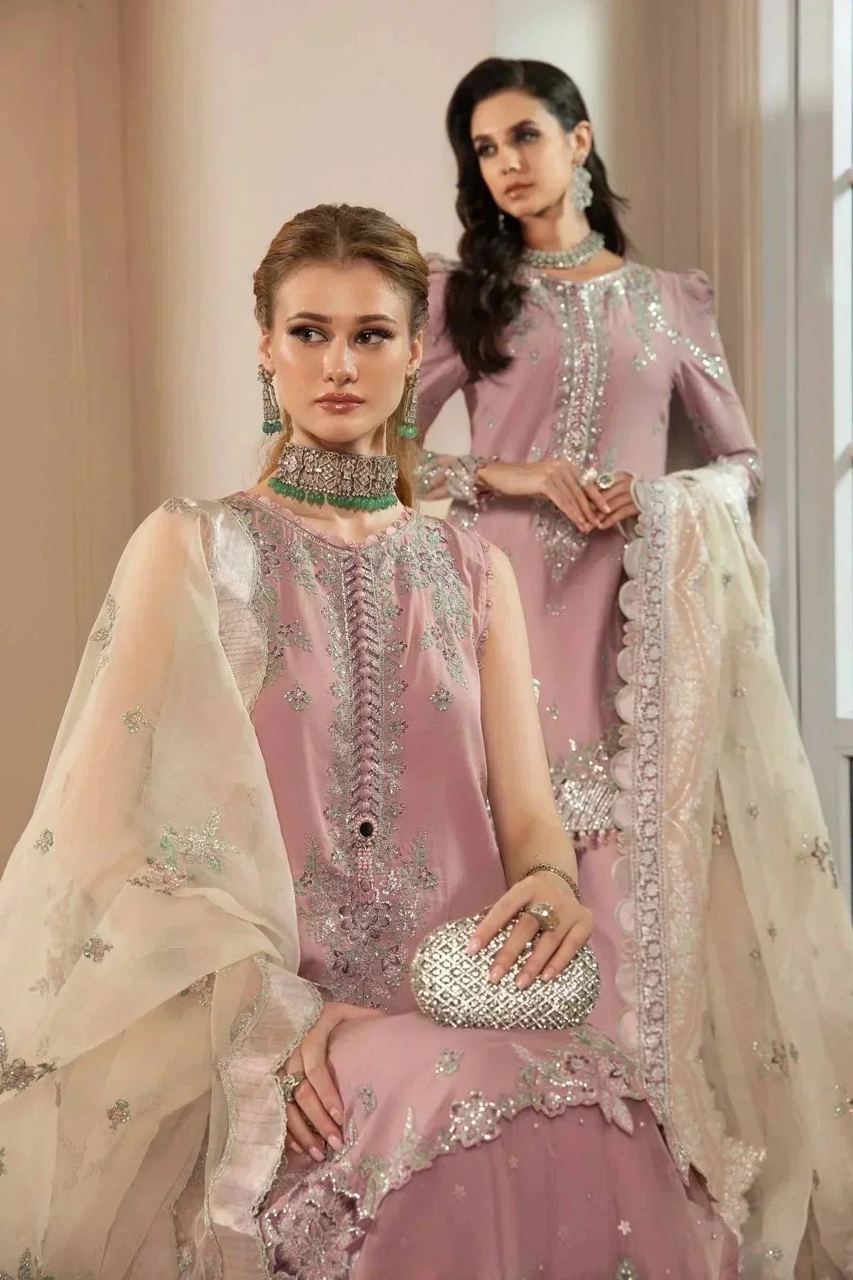 Maria B | Sateen Formals 23 | Mauve CST-706 - House Of Anaya