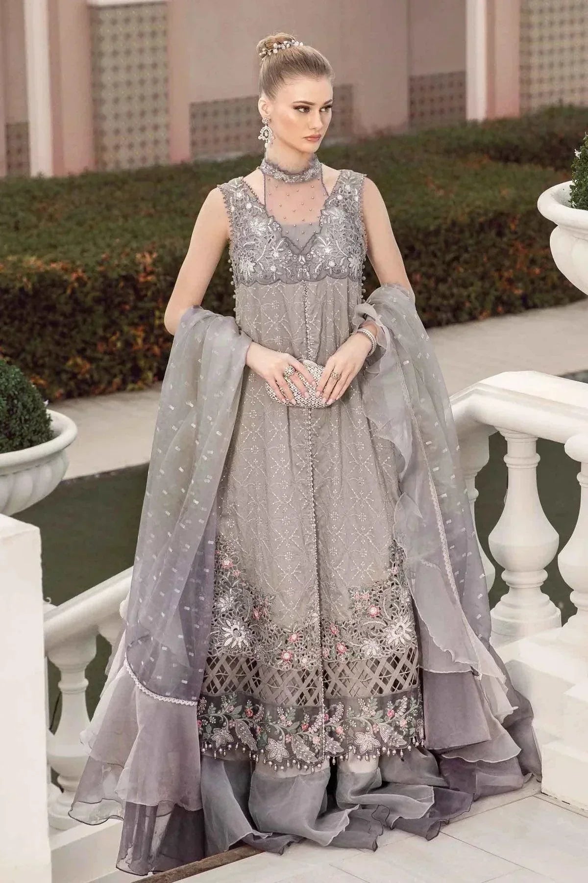 Maria B | Sateen Formals 23 | Black CST-707 - House Of Anaya