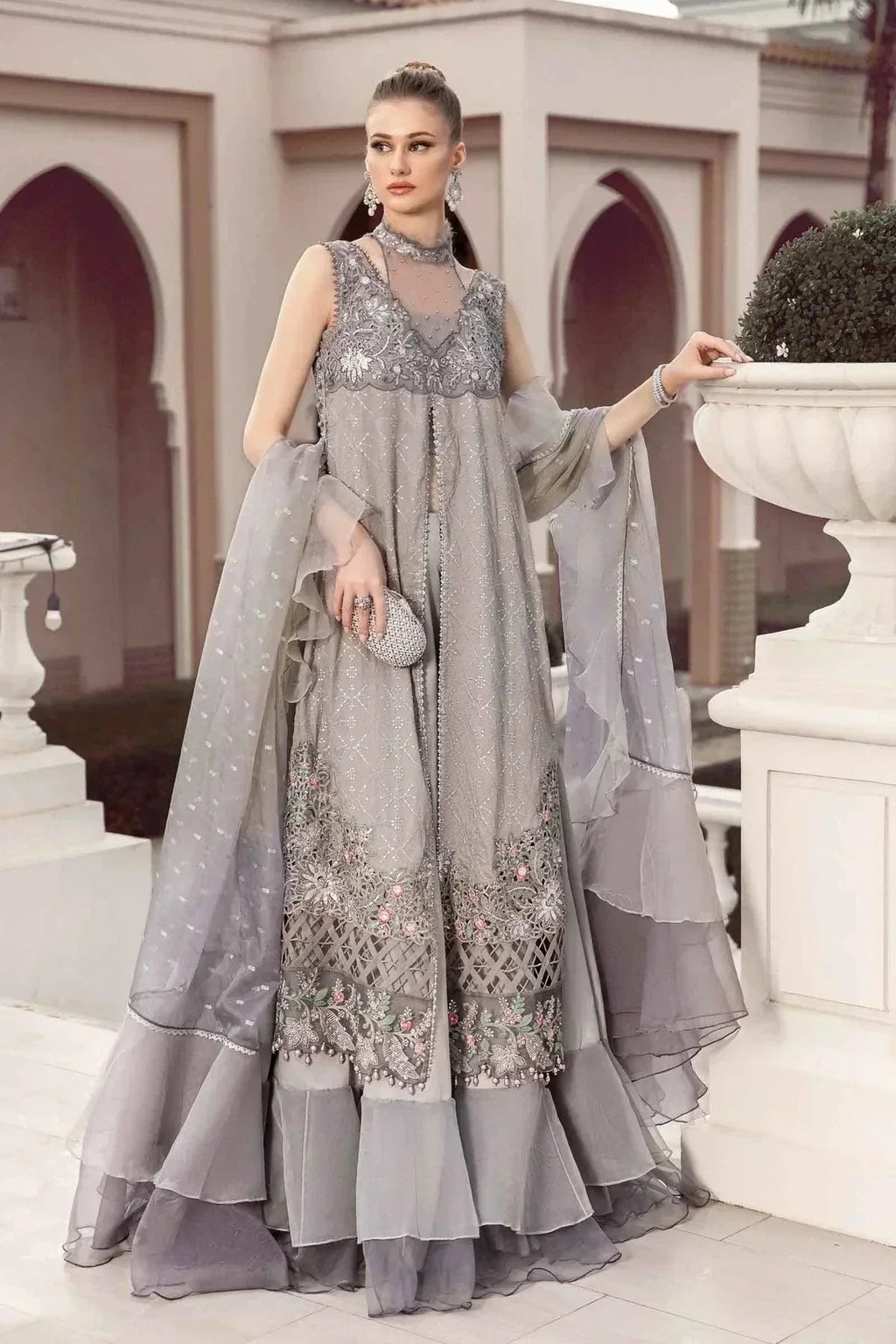 Maria B | Sateen Formals 23 | Black CST-707 - House Of Anaya