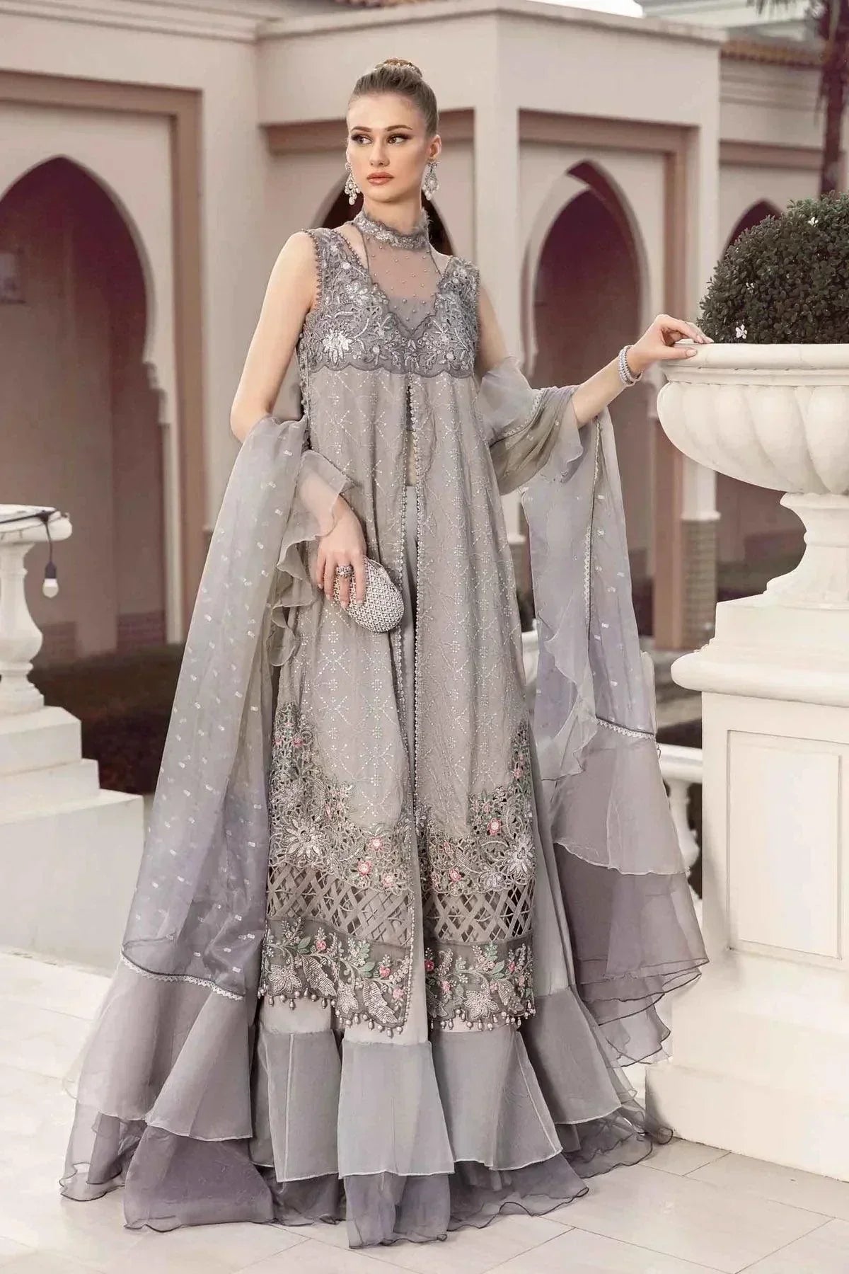Maria B | Sateen Formals 23 | Black CST-707 - House Of Anaya