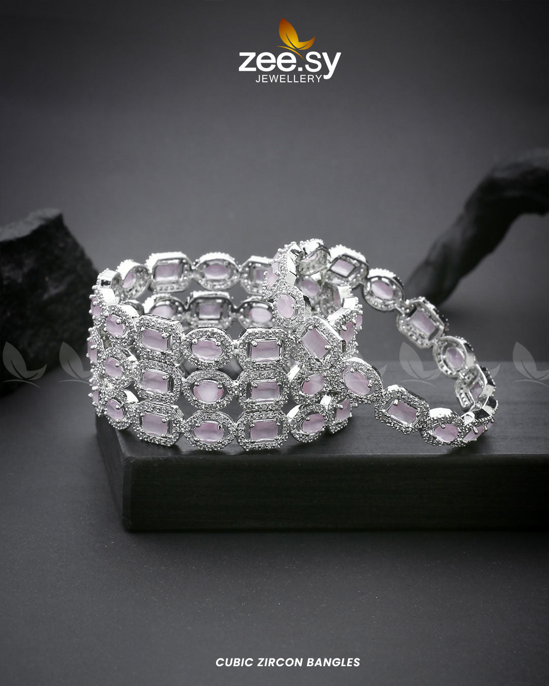 Cubic Zircon Bangles - Libasekhas