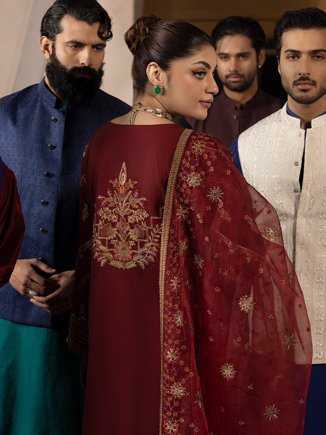 Mahnur | Mahrukh Luxury Lawn 24 | CARNATION - Riwayat-e-Khas