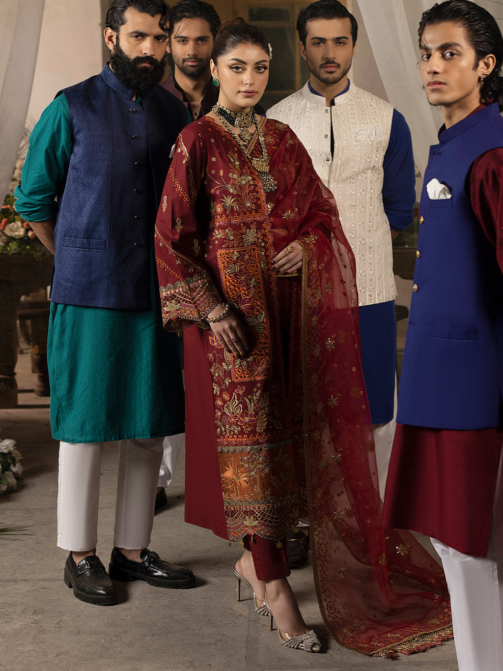 Mahnur | Mahrukh Luxury Lawn 24 | CARNATION - Riwayat-e-Khas