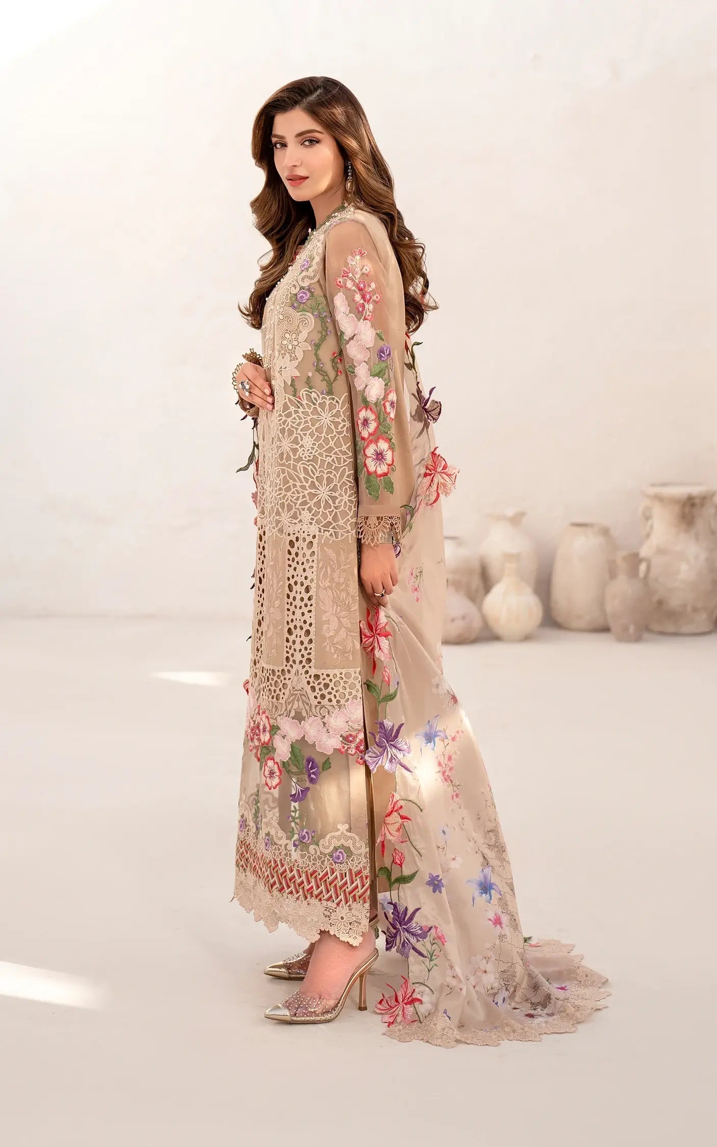 Asifa and Nabeel | Azalia Summer 25 | Carnation (AZL25-09) - Riwayat-e-Khas